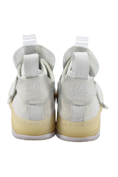 Nike Women's Leather Rubber Sole Trainer Sneakers White Size 6