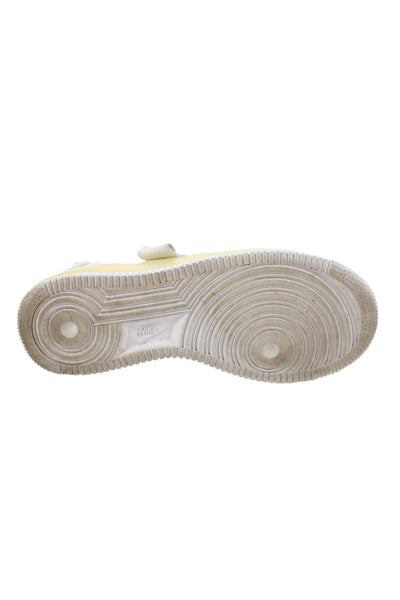 Nike Women's Leather Rubber Sole Trainer Sneakers White Size 6