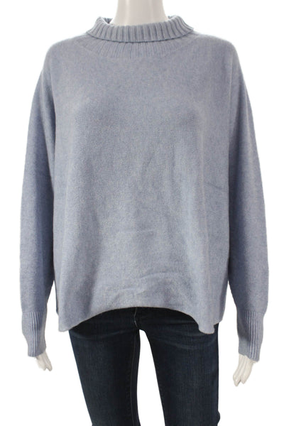 Alexandre Laurent Women Blue Turtleneck Pullover Sweater Size One Size