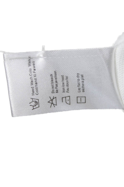 Chaser Womens Basic Cotton Collared Button-Up White Long Sleeve Size S