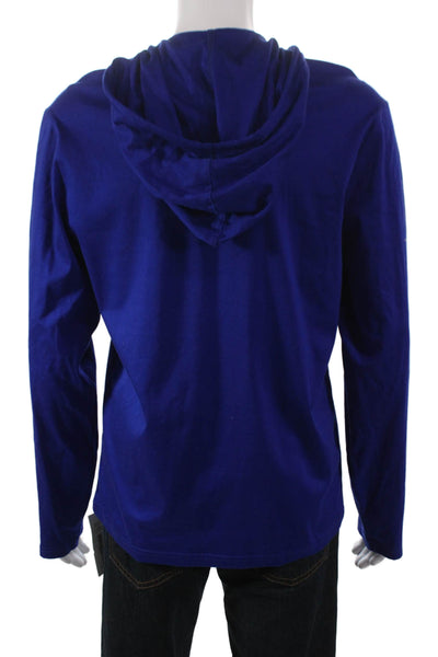 Polo Ralph Lauren Mens Blue Cotton Henley Pullover Long Sleeve Size S