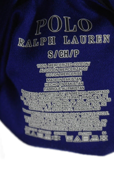 Polo Ralph Lauren Mens Blue Cotton Henley Pullover Long Sleeve Size S