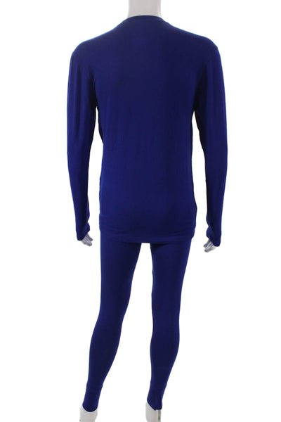 Polo Ralph Lauren Mens Long Sleeves Pajama Set Blue Cotton Size Large