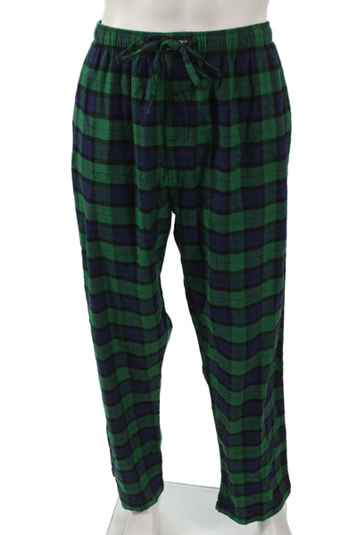 Polo Ralph Lauren Lauren Mens Cotton Plaid Pajama Pants Green Size XL
