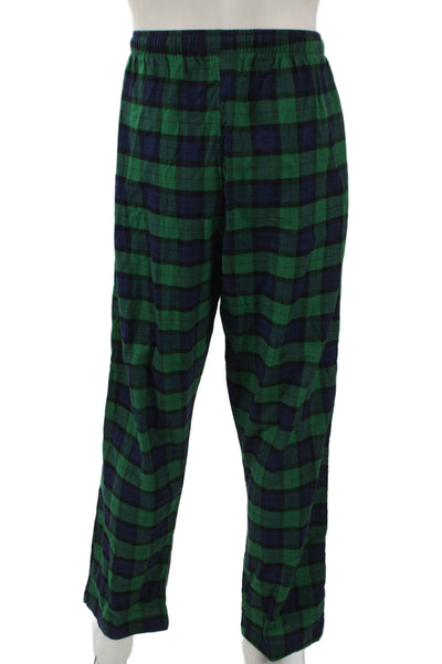 Polo Ralph Lauren Lauren Mens Cotton Plaid Pajama Pants Green Size XL