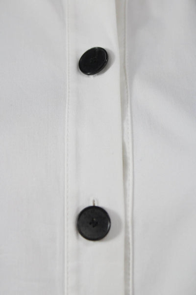 Christian Dior Women Sleeveless Shift Dress White Cotton Knee Length Size 10