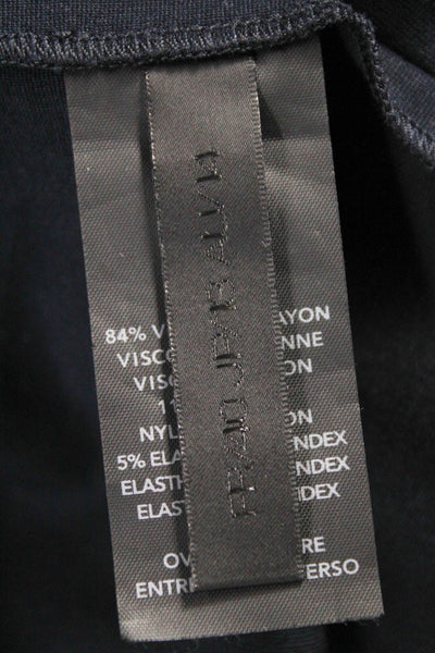 Donna Karan Collection Women Dress Pants Blue Pull On Viscose Size 10