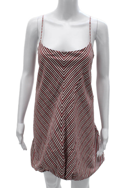 Faithfull Women Multicolor Striped Cotton Slip Dress Sleeveless Size 6
