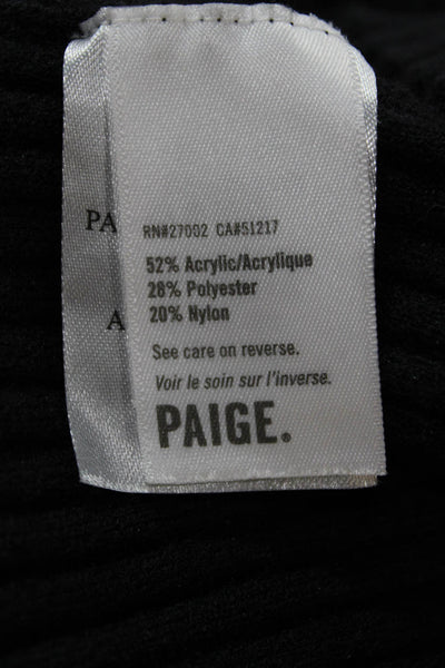 Paige Womens Gray Acrylic Mock Neck Sweater Vest Pullover Sleeveless Size S