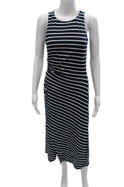 Rails Womens Maxi Dress Blue Cotton Round Neck Sleeveless Size S