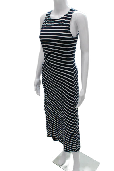 Rails Womens Maxi Dress Blue Cotton Round Neck Sleeveless Size S