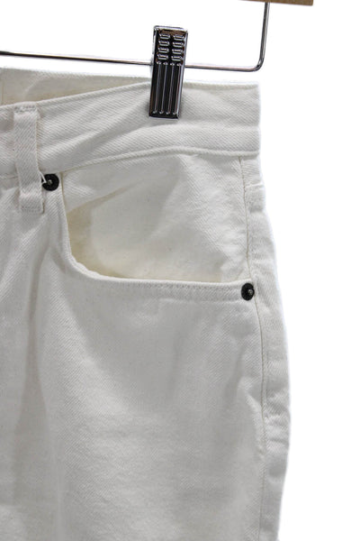 Rails Womens Straight White High Rise Jeans 30 Inseam Size 27