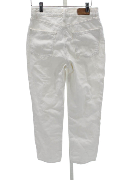 Rails Womens Straight White High Rise Jeans 30 Inseam Size 27