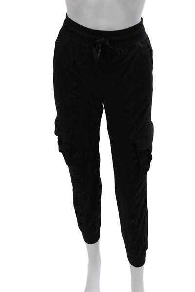 Lululemon Womens Jogger Pants Black Nylon Drawstring Size 3XS