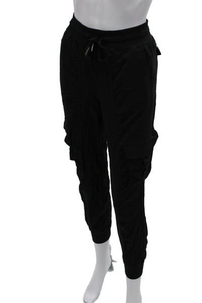 Lululemon Womens Jogger Pants Black Nylon Drawstring Size 3XS