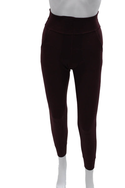 Lululemon Women Purple Nylon Jogger Pants Pull On Solid Size 0