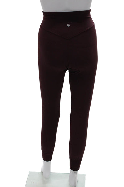 Lululemon Women Purple Nylon Jogger Pants Pull On Solid Size 0