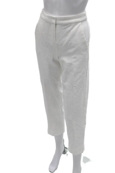 J Crew Women Cropped White Polyester Pants Size 00P