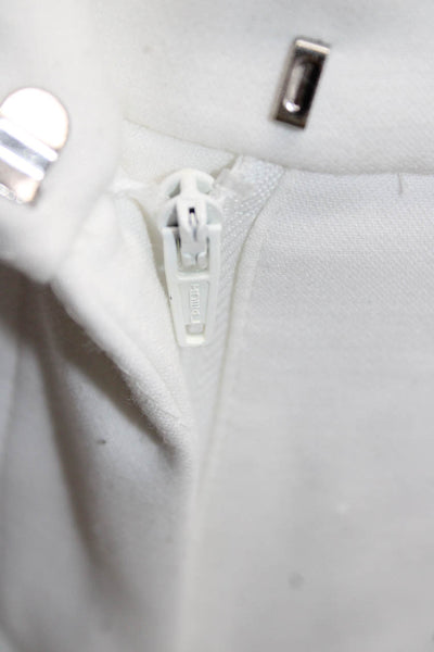 J Crew Women Cropped White Polyester Pants Size 00P