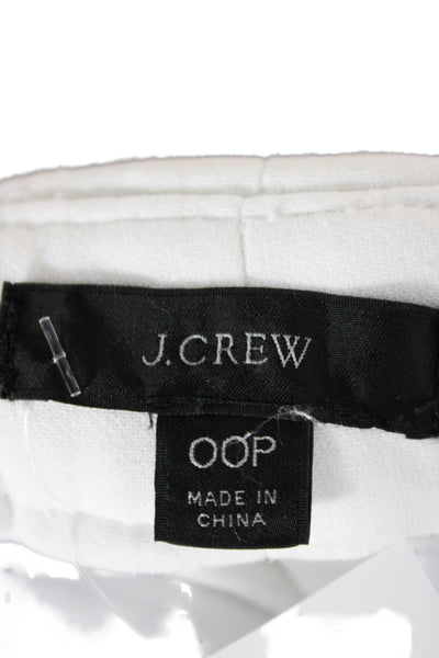 J Crew Women Cropped White Polyester Pants Size 00P