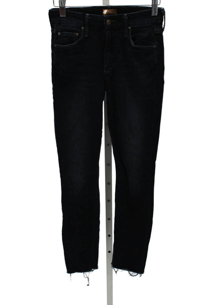 Mother Womens Skinny Mid Rise Jeans Blue Size 23
