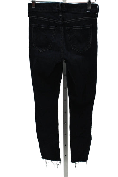 Mother Womens Skinny Mid Rise Jeans Blue Size 23