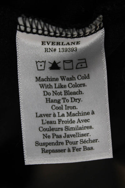 Everlane Womens Bodycon Sleeveless Black Cotton Dress Round Neck Size 2XS