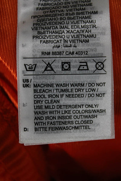 Adidas Unisex Adults Orange Track Pants Polyester Pull On Size 2XS