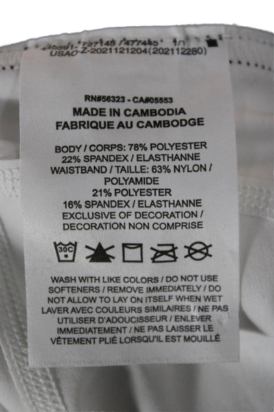 Nike Women Athletic White Polyester Shorts Size XS