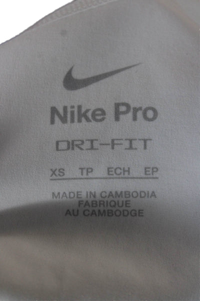 Nike Women Athletic White Polyester Shorts Size XS