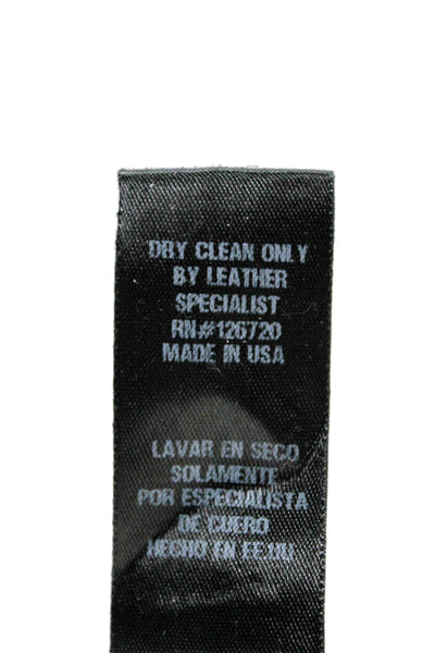 David Lerner Women Ankle Leggings Black Nylon Size S