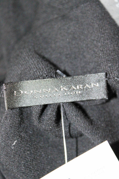 Donna Karan Collection Womens Off Shoulder Long Sleeve Blouse Black Size XS