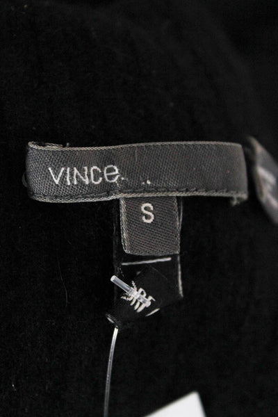 Vince Women Black Wool Turtleneck Pullover Sweater Long Sleeve Size S