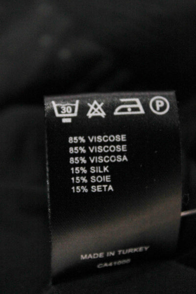 Fifth Avenue Shoe Repair Womens Black Viscose Tank Round Neck Sleeveless Size 1