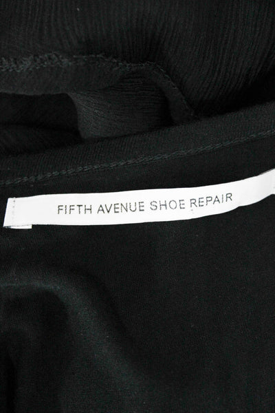 Fifth Avenue Shoe Repair Womens Black Viscose Tank Round Neck Sleeveless Size 1