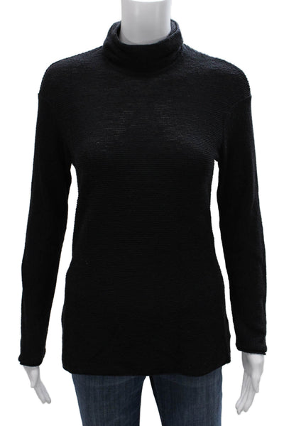 Missoni Orange Label Women Black Wool Turtleneck Pullover Size 42