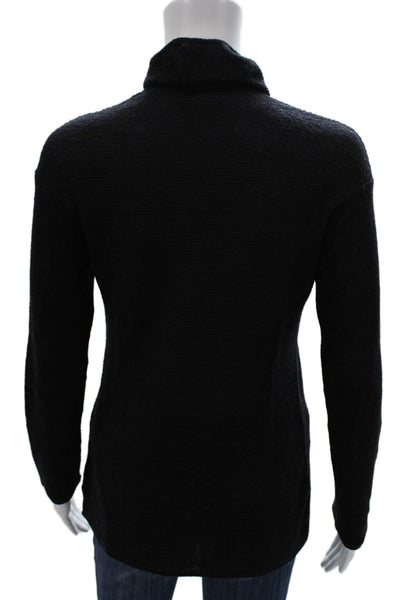 Missoni Orange Label Women Black Wool Turtleneck Pullover Size 42