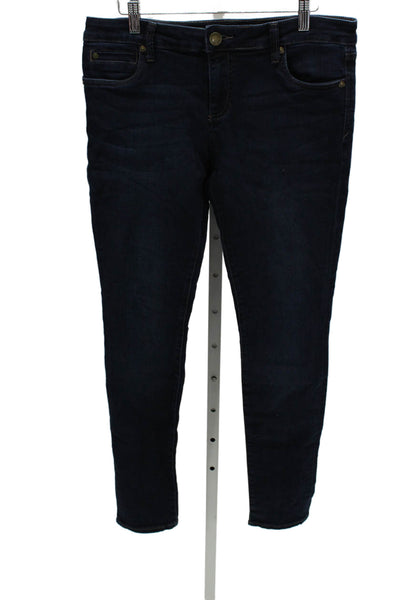 KUT from the Kloth Women Skinny Blue Low Rise Cotton Jeans Size 10
