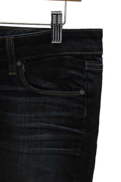 Paige Womens Straight Jeans Blue Low Rise Cotton Blend Inseam 30 Size 31