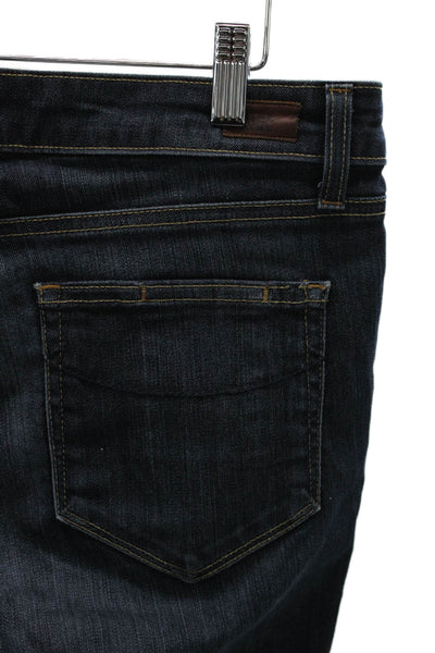 Paige Womens Straight Jeans Blue Low Rise Cotton Blend Inseam 30 Size 31