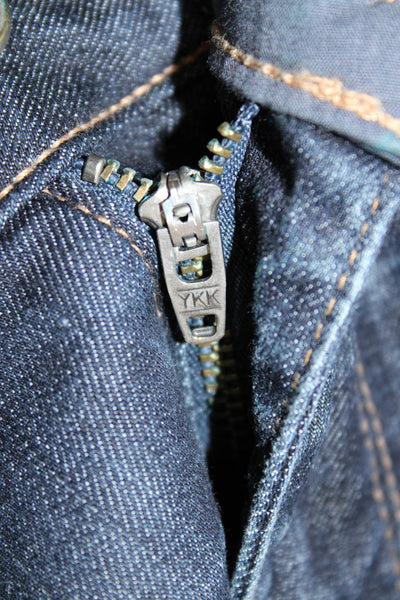 Paige Womens Straight Jeans Blue Low Rise Cotton Blend Inseam 30 Size 31