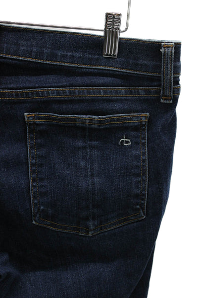 Rag & Bone Women Skinny Jeans Blue Low Rise Zip 29 Inseam Size 30