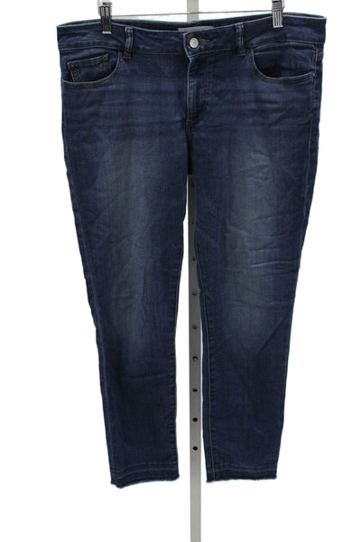 DL 1961 Womens Skinny Jeans Blue Low Rise Inseam 28 Size 30