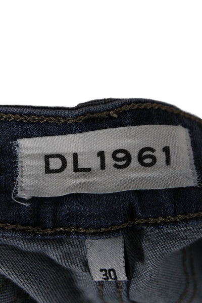 DL 1961 Womens Skinny Jeans Blue Low Rise Inseam 28 Size 30