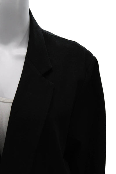 Ripley Rader Women Black Viscose Open Front Jacket Long Sleeve Size 3
