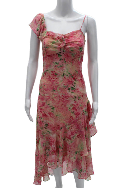 ASTR Womens Fit & Flare Pink Sweetheart Mid Calf Polyester Dress Size XS
