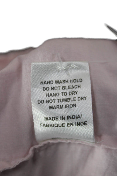 Love Shack Fancy Womens Peasant Pink Cotton Skirt Short Size S