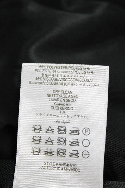 BCBGMAXAZRIA Womens Basic Jacket Black Button Long Sleeve Size S