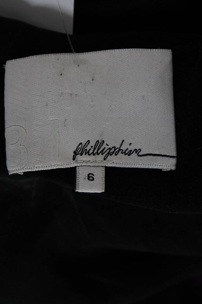 3.1 Phillip Lim Womens Basic Silk Halter Tank Black Sleeveless Size S