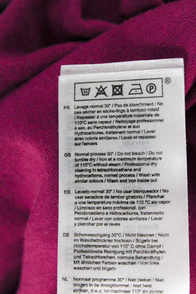 Maje Womens Basic Purple Cotton Crew Neck Short Sleeve T-Shirt Feminist Size 3